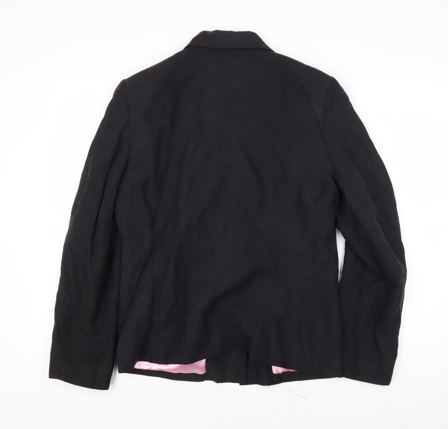 Kaliko Women's Black Silk Linen Blazer Size 12