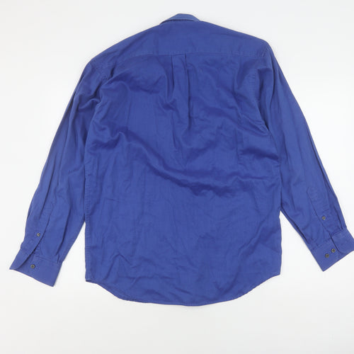 Marks and Spencer Men’s Blue Long Sleeve Shirt, Size 38