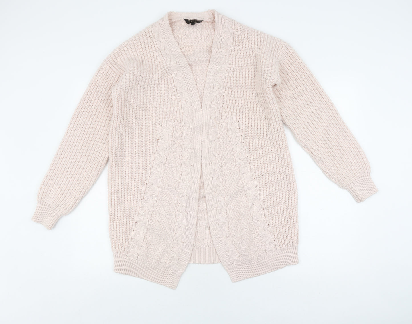 Lipsy Women’s Ivory Cardigan, Size 10, Cable-Knit, New