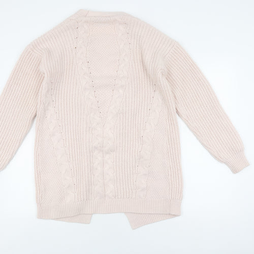 Lipsy Women’s Ivory Cardigan, Size 10, Cable-Knit, New