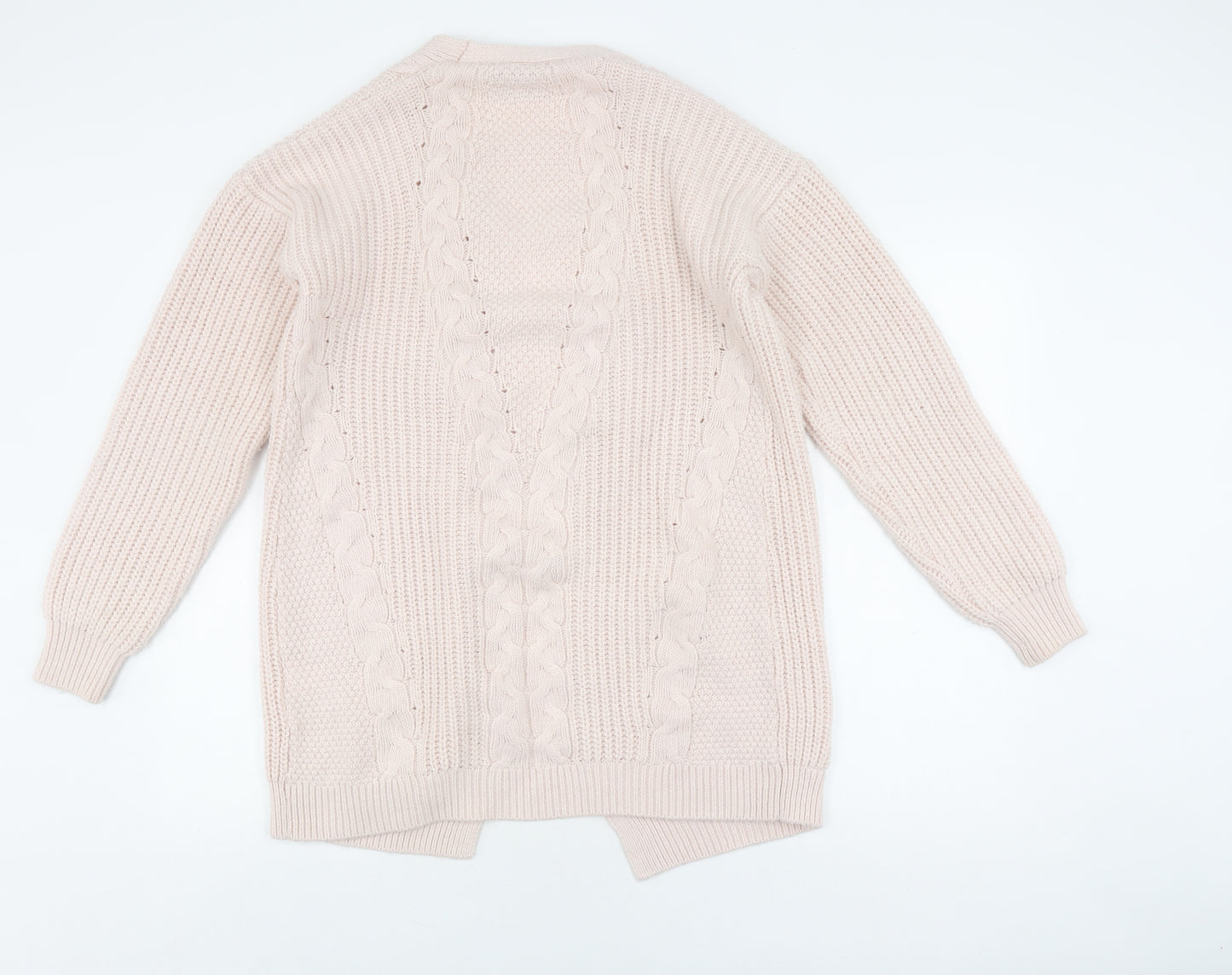 Lipsy Women’s Ivory Cardigan, Size 10, Cable-Knit, New