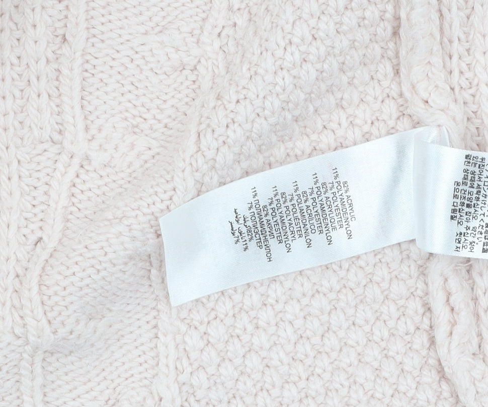 Lipsy Women’s Ivory Cardigan, Size 10, Cable-Knit, New