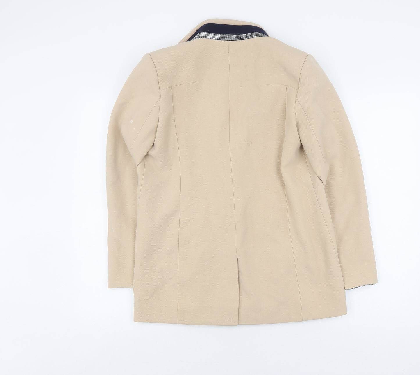 Candie's Men's Beige Regular Fit Mid-Length Pea Coat