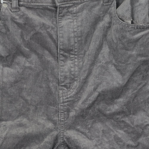 Marks and Spencer Women's Grey Corduroy Trousers Size 18