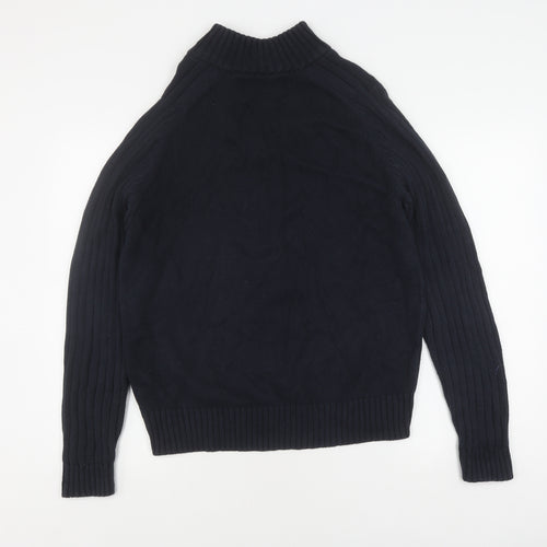 Marks and Spencer Men's Blue Cardigan, Medium, Cotton