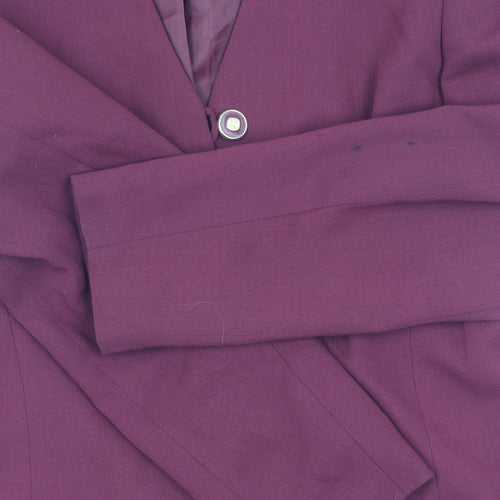 Debenhams Women's Purple Long Sleeve Five-Button Jacket