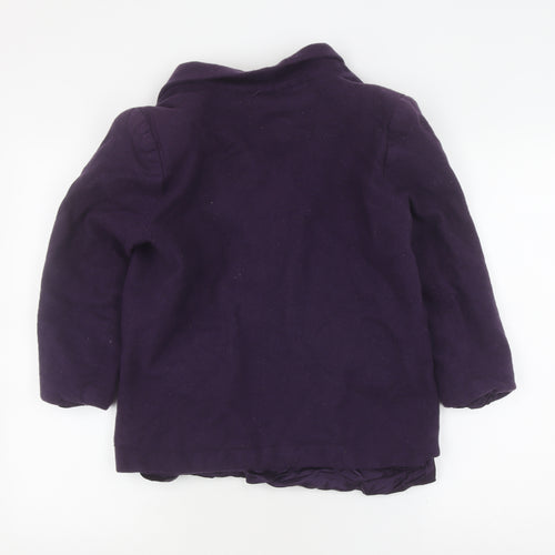 Sag Harbor Women's Purple Wool Blazer, Size 14 Plus Petites