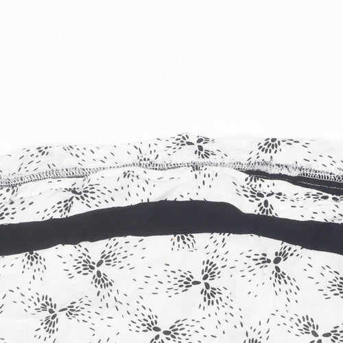 Warehouse Women's White Floral Blouse Size 12