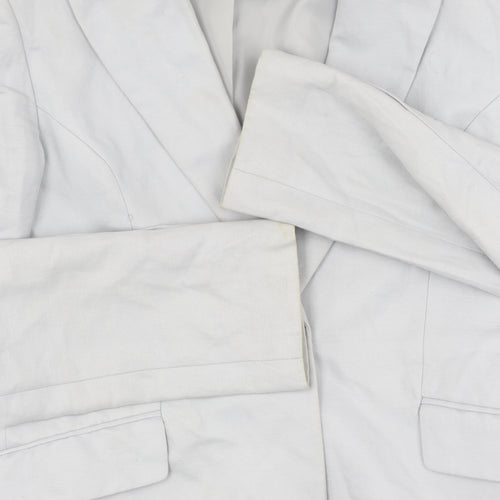 H&M Women's Grey Blazer Size 12 Classic Fit