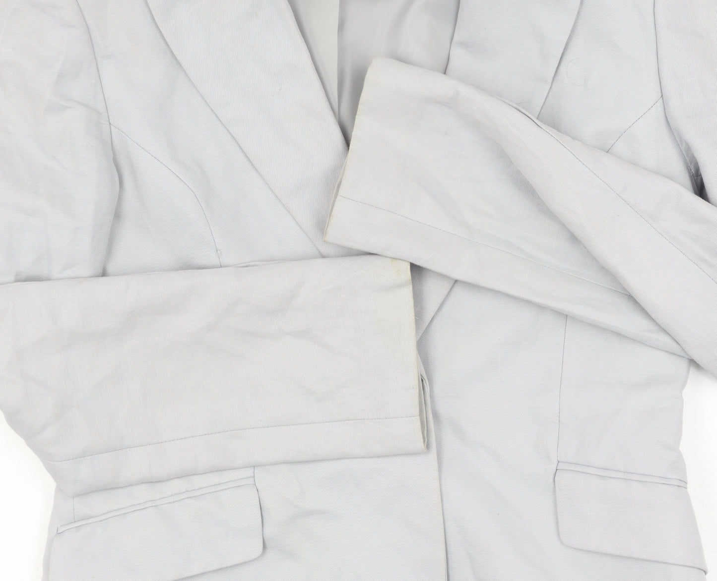 H&M Women's Grey Blazer Size 12 Classic Fit