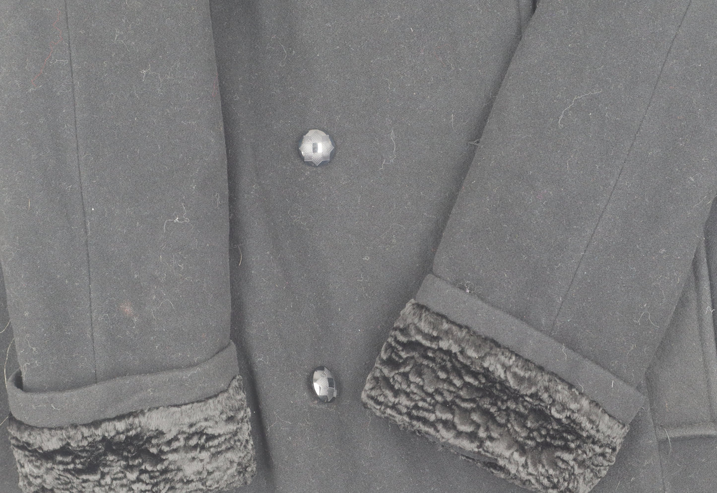 Klass Women's Black Wool Blend Coat Size 14 Winter