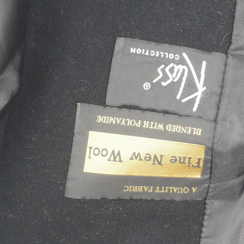 Klass Women's Black Wool Blend Coat Size 14 Winter