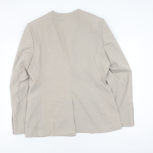 boohooMAN Beige Blazer, Men's Size 42, Two-Button