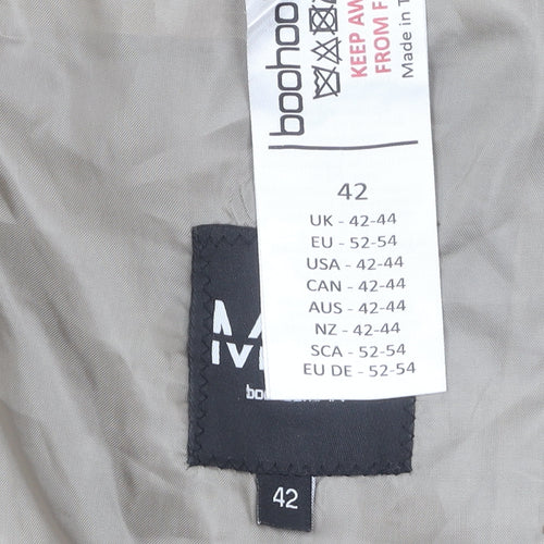 boohooMAN Beige Blazer, Men's Size 42, Two-Button