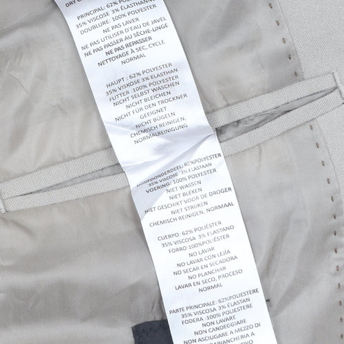boohooMAN Beige Blazer, Men's Size 42, Two-Button