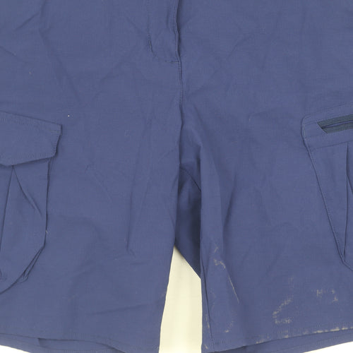 Quechua Blue Hiking Shorts Unisex Size 12 with Pockets