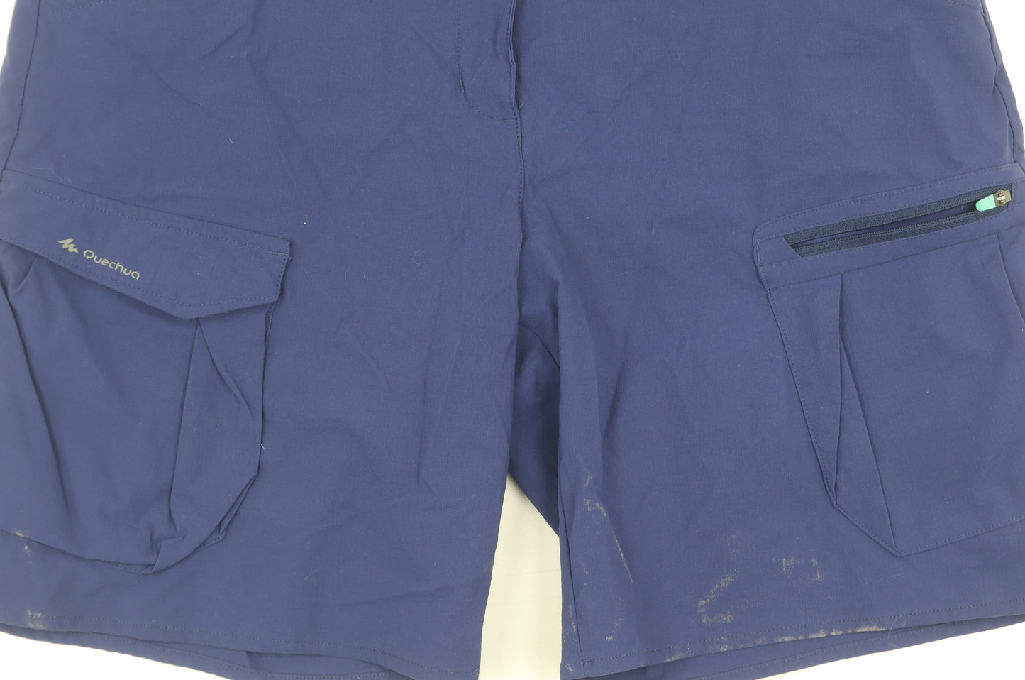 Quechua Blue Hiking Shorts Unisex Size 12 with Pockets