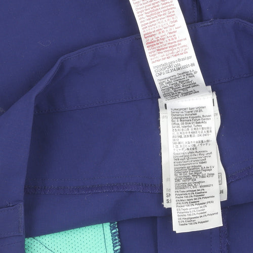 Quechua Blue Hiking Shorts Unisex Size 12 with Pockets