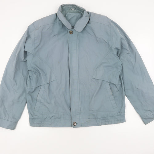 Greenwoods Men's Blue Jacket XL Button Front