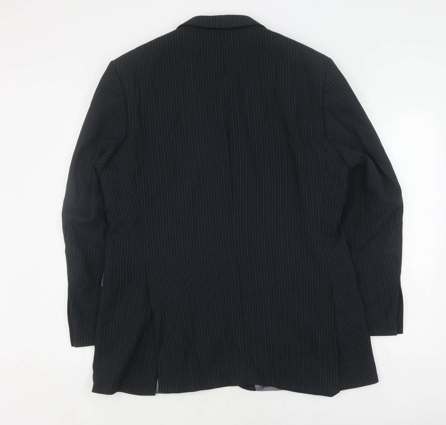 Burton Men's Black Pinstripe Suit Jacket 40R Regular