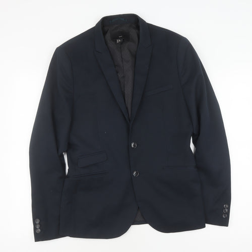 H&M Men's Blue Slim Fit Blazer Jacket 38R Slim