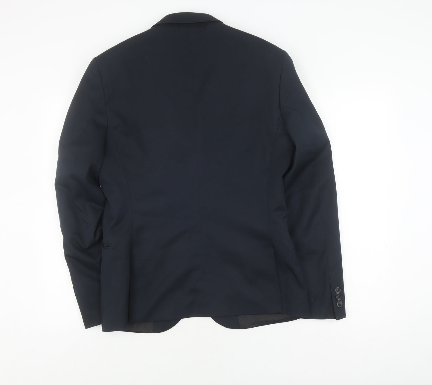 H&M Men's Blue Slim Fit Blazer Jacket 38R Slim