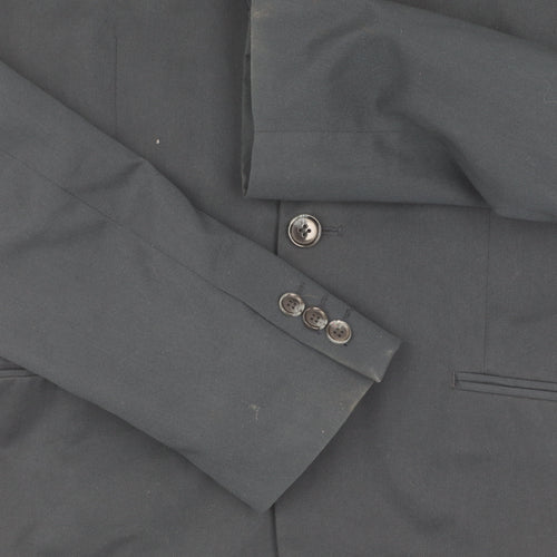 H&M Men's Blue Slim Fit Blazer Jacket 38R Slim