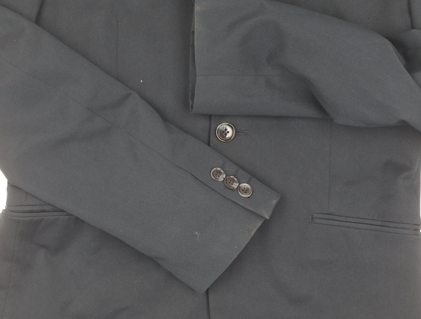 H&M Men's Blue Slim Fit Blazer Jacket 38R Slim