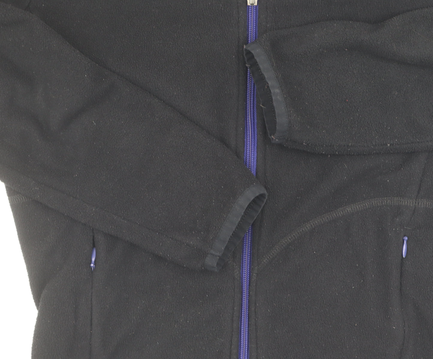 Marks and Spencer Women's Black Fleece Zip Jacket Size 14