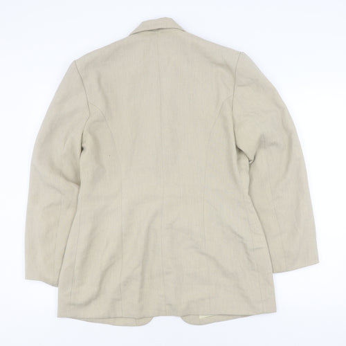 Dorothy Perkins Women's Beige Blazer Size 14