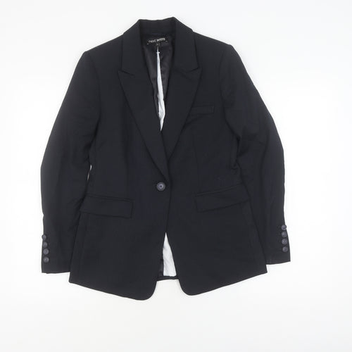 Next Women's Black Pinstripe Blazer Suit Size 12