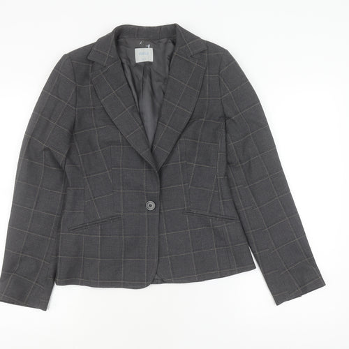 Oasis Women's Grey Check Blazer Size 12