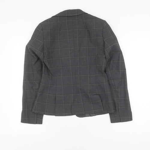 Oasis Women's Grey Check Blazer Size 12