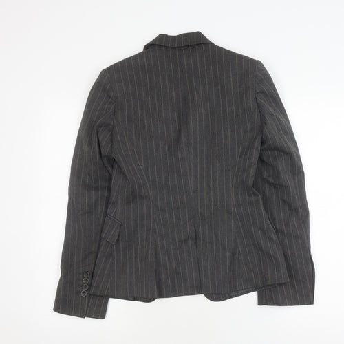 Warehouse Grey Pinstripe Women's Blazer Size 8
