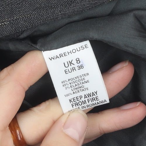 Warehouse Grey Pinstripe Women's Blazer Size 8