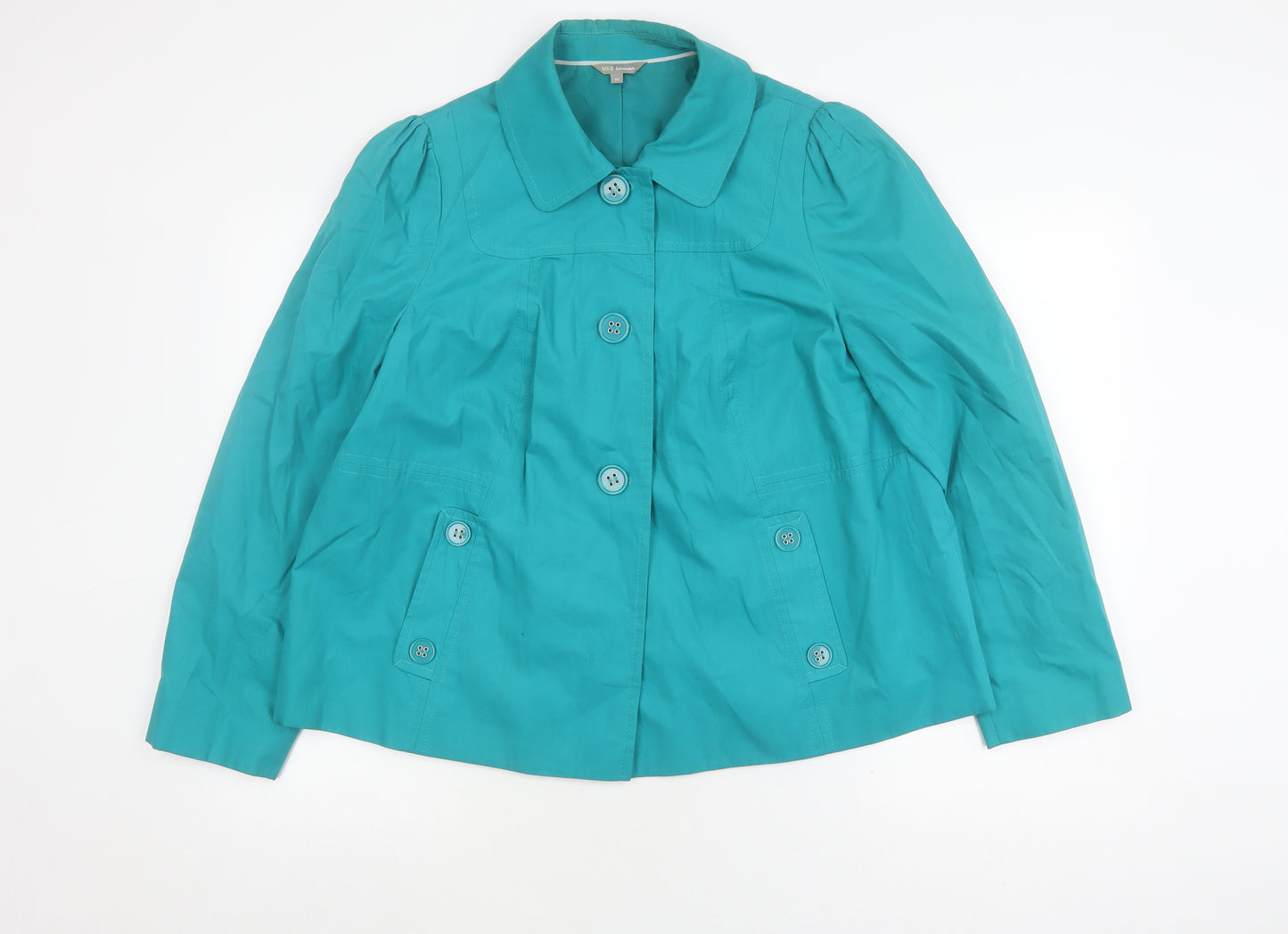 Marks and Spencer Women's Green Jacket Size 16