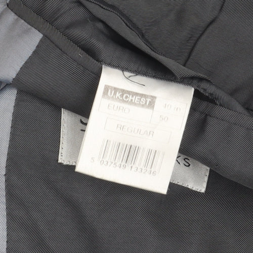 Stvdio Jeff Banks Men's Black Blazer 40R Regular Fit