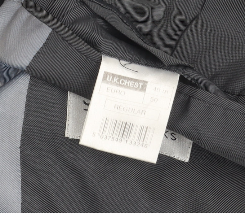 Stvdio Jeff Banks Men's Black Blazer 40R Regular Fit