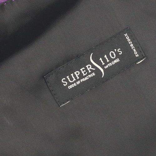 Men's Black Striped Wool Suit Jacket 42 Regular