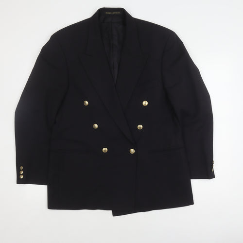 Marks and Spencer Men's Blue Blazer 40S Double-Breasted