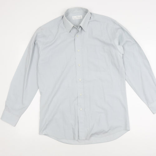 Marks and Spencer Men's Light Blue Long Sleeve Shirt