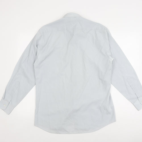 Marks and Spencer Men's Light Blue Long Sleeve Shirt