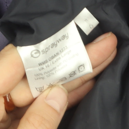 Sprayway Women's Purple Hooded Jacket Size 16