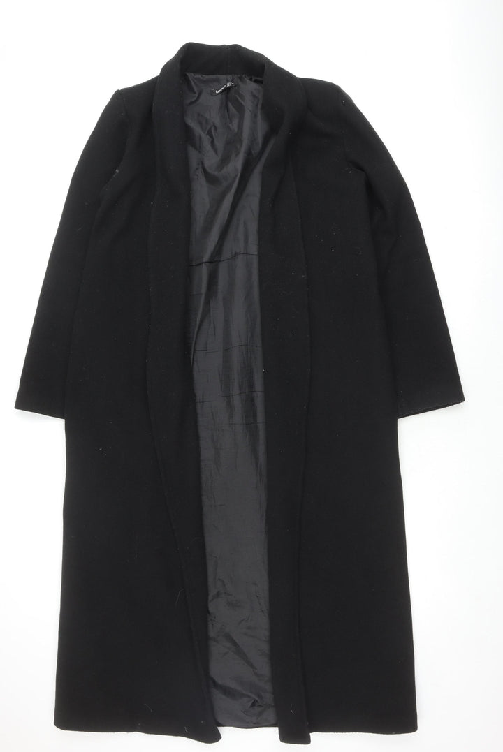Boohoo Women's Black Coat Size 8