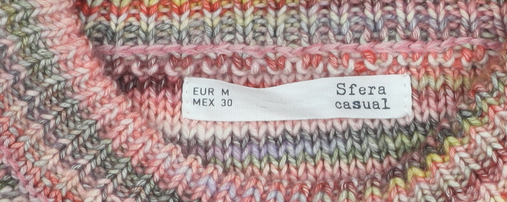 Sfera Women's Multicoloured Pullover Jumper M