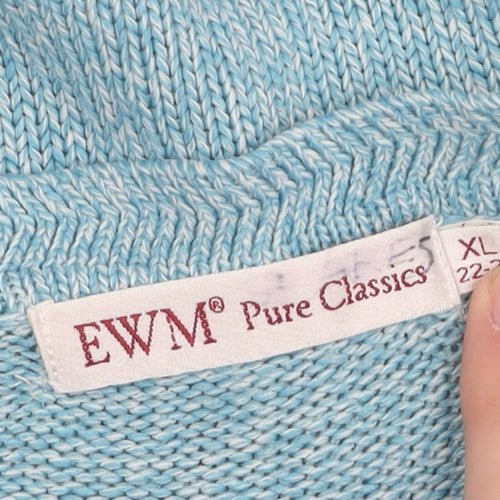 EWM Pure Classics Women's Blue XL Knit Jumper