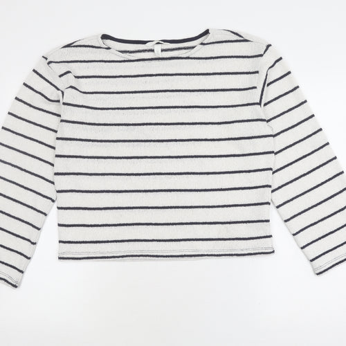 H&M Women's Multicoloured Striped Jumper Sz 12