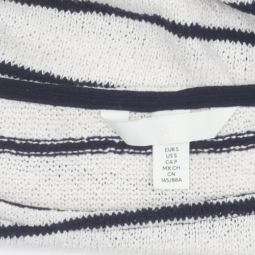 H&M Women's Multicoloured Striped Jumper Sz 12