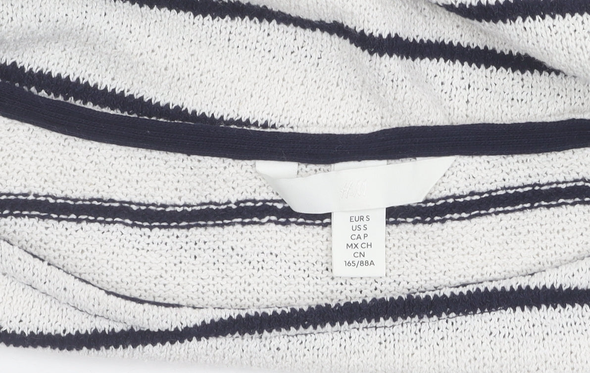 H&M Women's Multicoloured Striped Jumper Sz 12