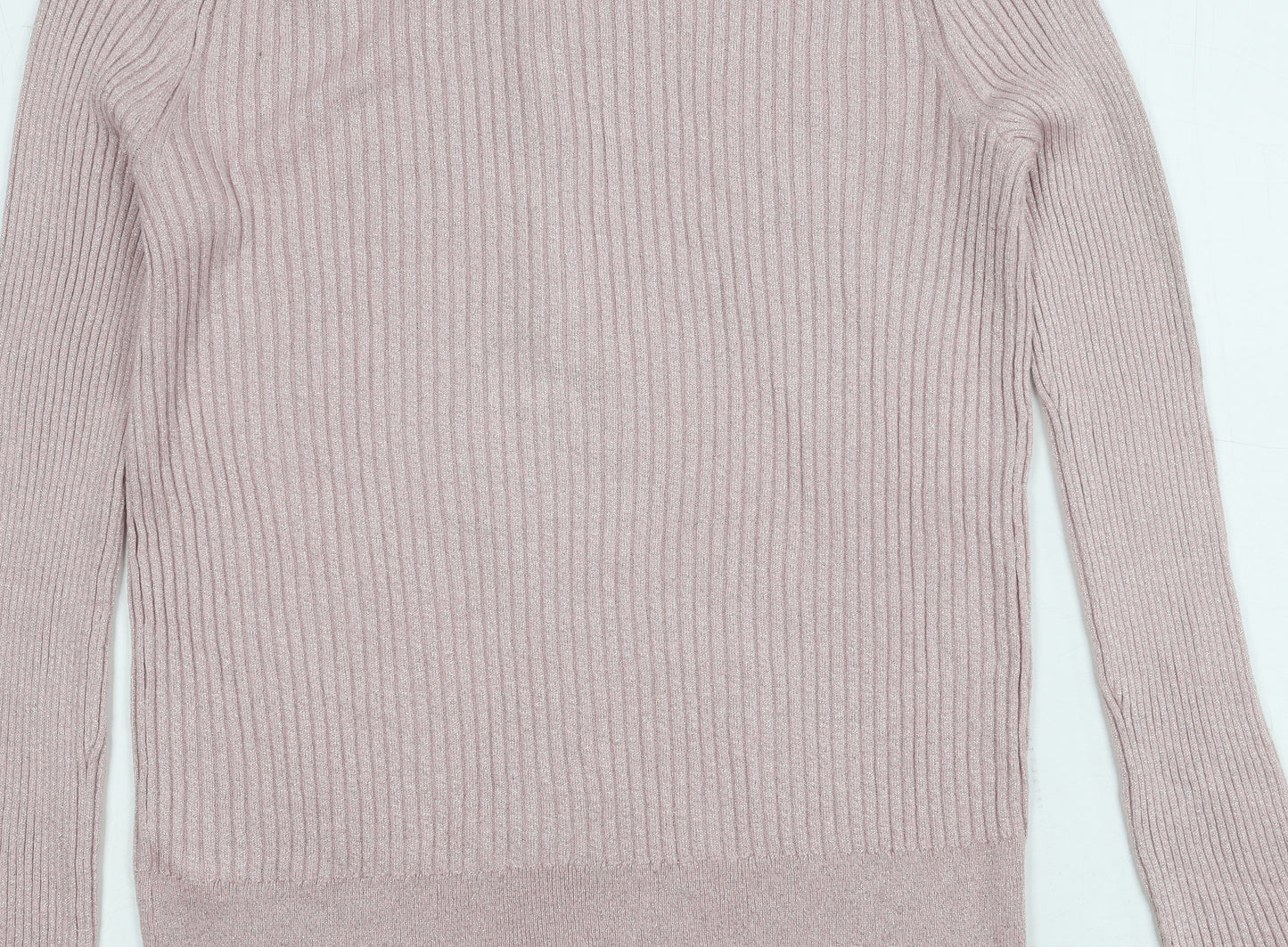 Marks and Spencer Women's Pink Knit Polo Top Size 14